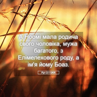 Picture 05 - Рут 2:1 UKR - А Ноомі мала родича свого - Bible Verse Picture