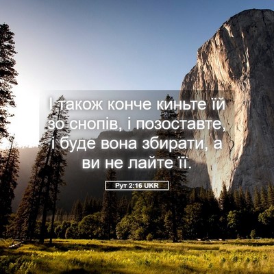 Picture 05 - Рут 2:16 UKR - І також конче киньте їй зо - Bible Verse Picture