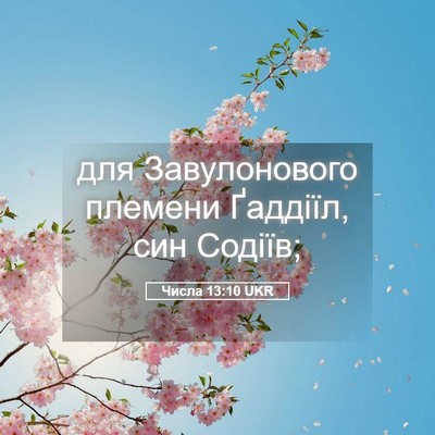 Picture 05 - Числа 13:10 UKR - для Завулонового племени - Bible Verse Picture