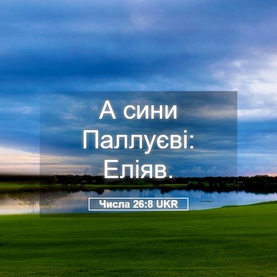 Picture 05 - Числа 26:8 UKR - А сини Паллуєві: - Bible Verse Picture