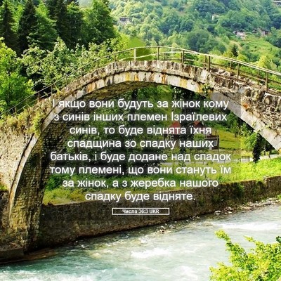 Picture 05 - Числа 36:3 UKR - І якщо вони будуть за жінок - Bible Verse Picture