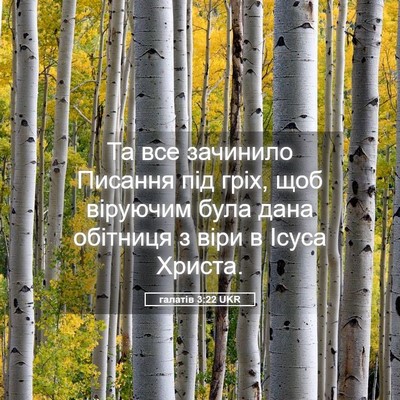 Picture 05 - галатів 3:22 UKR - Та все зачинило Писання - Bible Verse Picture