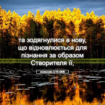 Picture 05 - колоссян 3:10 UKR - та зодягнулися в нову, що - Bible Verse Picture