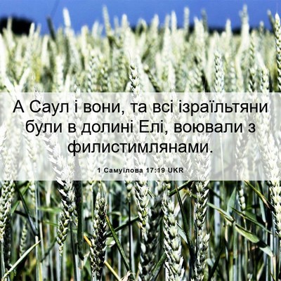 Picture 06 - 1 Самуїлова 17:19 UKR - А Саул і вони, та всі - Bible Verse Picture