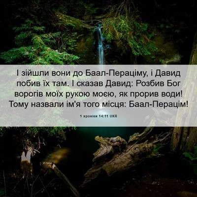 Picture 06 - 1 хроніки 14:11 UKR - І зійшли вони до - Bible Verse Picture