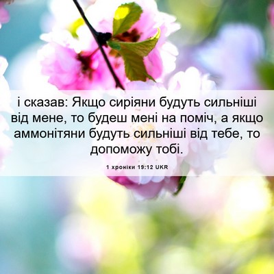Picture 06 - 1 хроніки 19:12 UKR - і сказав: Якщо сиріяни - Bible Verse Picture