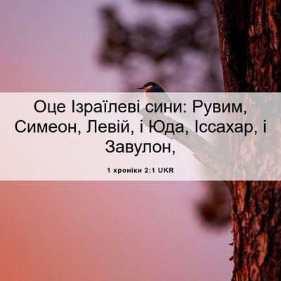 Picture 06 - 1 хроніки 2:1 UKR - Оце Ізраїлеві сини: Рувим, - Bible Verse Picture