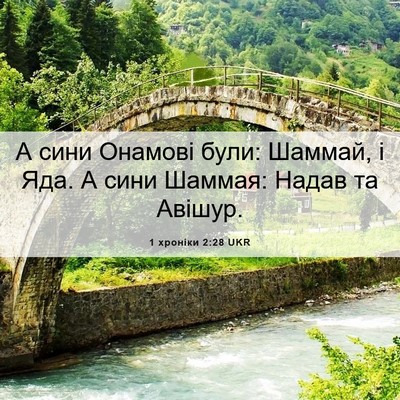 Picture 06 - 1 хроніки 2:28 UKR - А сини Онамові були: - Bible Verse Picture