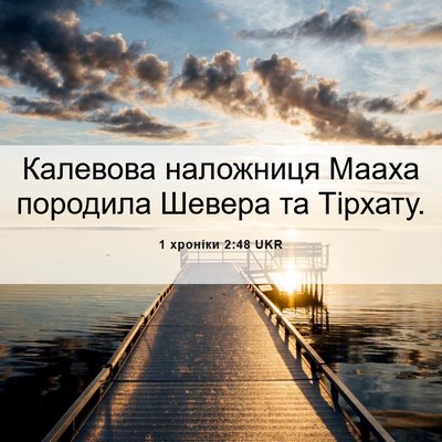 Picture 06 - 1 хроніки 2:48 UKR - Калевова наложниця Мааха - Bible Verse Picture
