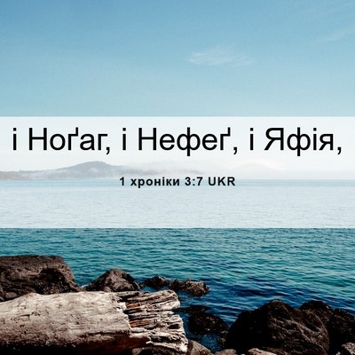 Picture 06 - 1 хроніки 3:7 UKR - і Ноґаг, і Нефеґ, і - Bible Verse Picture