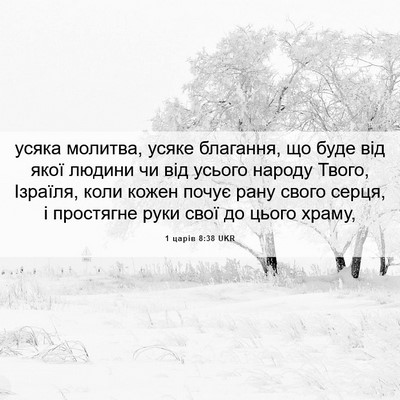 Picture 06 - 1 царів 8:38 UKR - усяка молитва, усяке - Bible Verse Picture