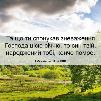 Picture 06 - 2 Самуїлова 12:14 UKR - Та що ти спонукав - Bible Verse Picture
