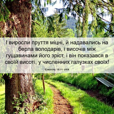 Picture 06 - Єзекіїль 19:11 UKR - І виросли пруття міцні, й - Bible Verse Picture