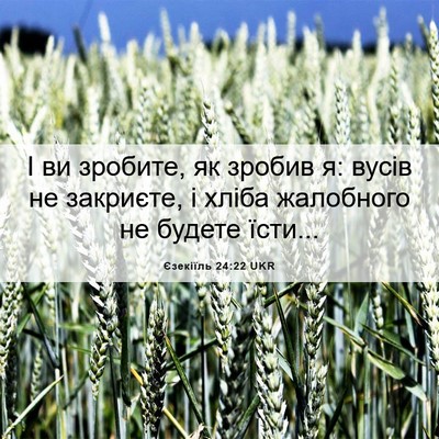 Picture 06 - Єзекіїль 24:22 UKR - І ви зробите, як зробив я: - Bible Verse Picture