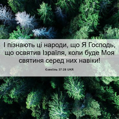 Picture 06 - Єзекіїль 37:28 UKR - І пізнають ці народи, що Я - Bible Verse Picture