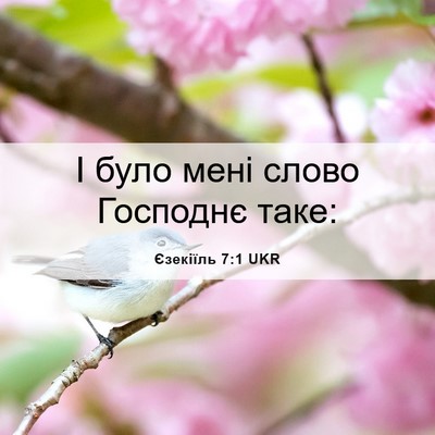 Picture 06 - Єзекіїль 7:1 UKR - І було мені слово Господнє - Bible Verse Picture