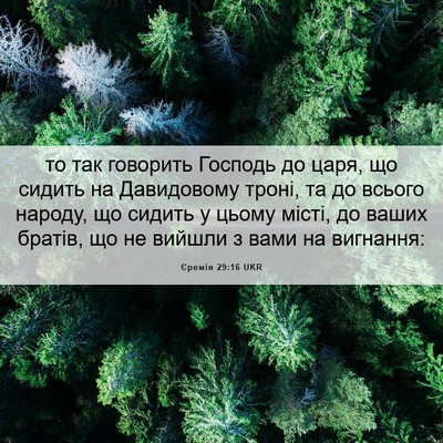 Picture 06 - Єремія 29:16 UKR - то так говорить Господь до - Bible Verse Picture