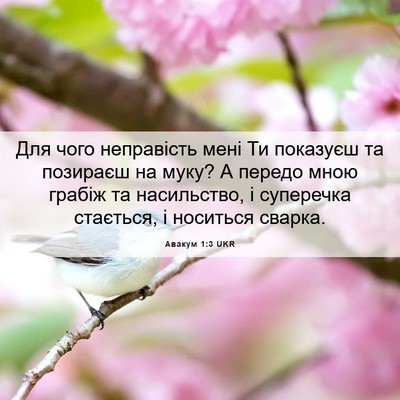 Picture 06 - Авакум 1:3 UKR - Для чого неправість мені - Bible Verse Picture