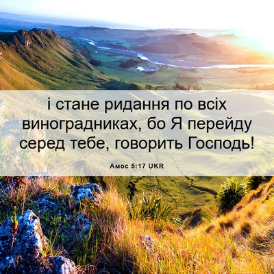 Picture 06 - Амос 5:17 UKR - і стане ридання по всіх - Bible Verse Picture