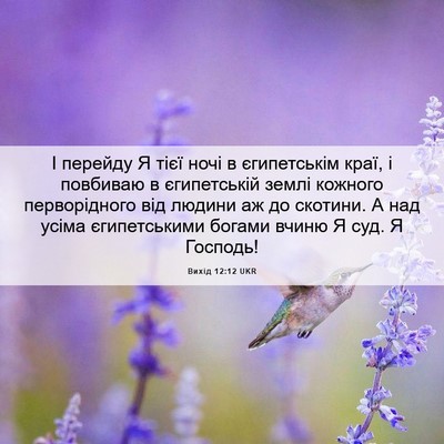 Picture 06 - Вихід 12:12 UKR - І перейду Я тієї ночі в - Bible Verse Picture