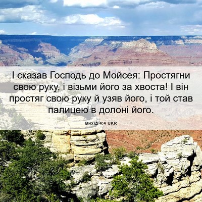 Picture 06 - Вихід 4:4 UKR - І сказав Господь до Мойсея: - Bible Verse Picture