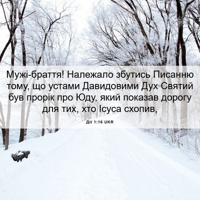 Picture 06 - Дії 1:16 UKR - Мужі-браття! Належало - Bible Verse Picture