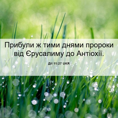 Picture 06 - Дії 11:27 UKR - Прибули ж тими днями - Bible Verse Picture