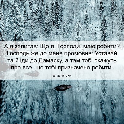 Picture 06 - Дії 22:10 UKR - А я запитав: Що я, Господи, - Bible Verse Picture