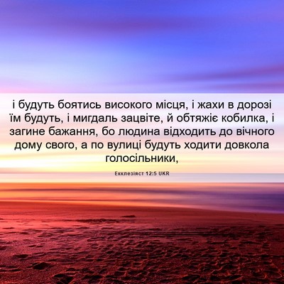 Picture 06 - Екклезіяст 12:5 UKR - і будуть боятись високого - Bible Verse Picture