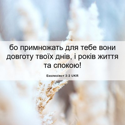 Picture 06 - Екклезіяст 3:2 UKR - бо примножать для тебе - Bible Verse Picture