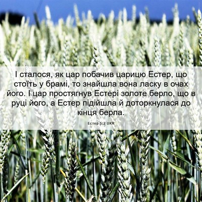 Picture 06 - Естер 5:2 UKR - І сталося, як цар побачив - Bible Verse Picture