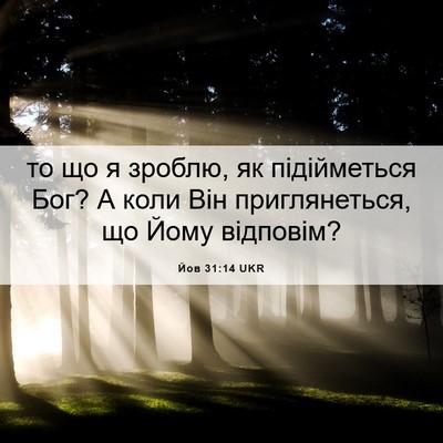 Picture 06 - Йов 31:14 UKR - то що я зроблю, як - Bible Verse Picture