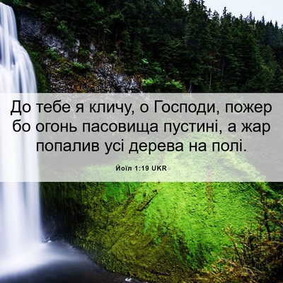 Picture 06 - Йоїл 1:19 UKR - До тебе я кличу, о Господи, - Bible Verse Picture