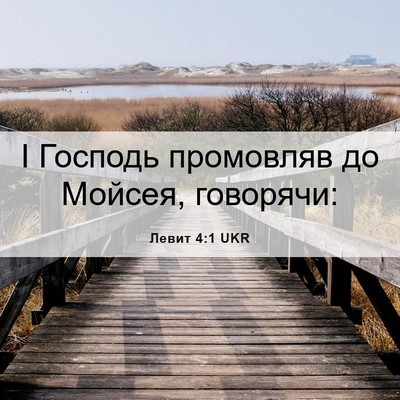 Picture 06 - Левит 4:1 UKR - І Господь промовляв до - Bible Verse Picture