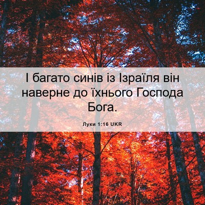 Picture 06 - Луки 1:16 UKR - І багато синів із Ізраїля - Bible Verse Picture