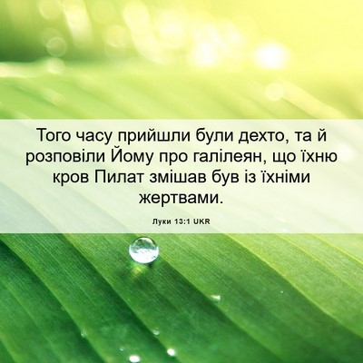 Picture 06 - Луки 13:1 UKR - Того часу прийшли були - Bible Verse Picture