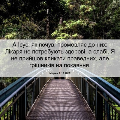 Picture 06 - Марка 2:17 UKR - А Ісус, як почув, промовляє - Bible Verse Picture