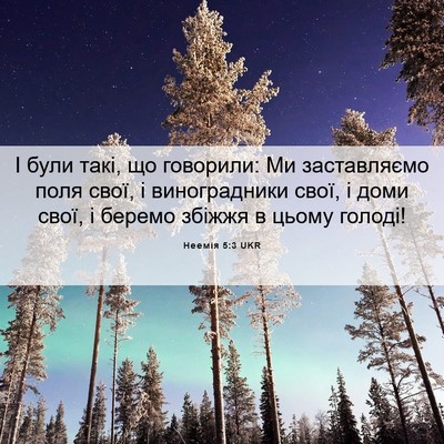 Picture 06 - Неемія 5:3 UKR - І були такі, що говорили: Ми - Bible Verse Picture