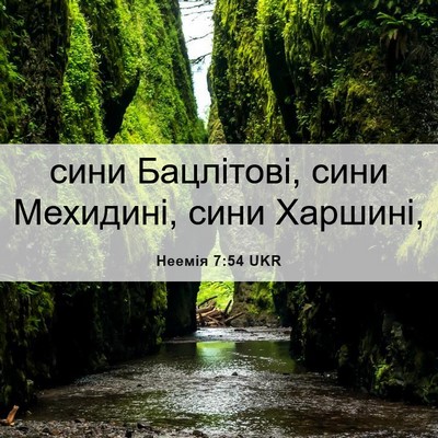 Picture 06 - Неемія 7:54 UKR - сини Бацлітові, сини - Bible Verse Picture