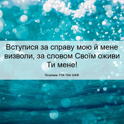 Picture 06 - Псалми 119:154 UKR - Вступися за справу мою й - Bible Verse Picture