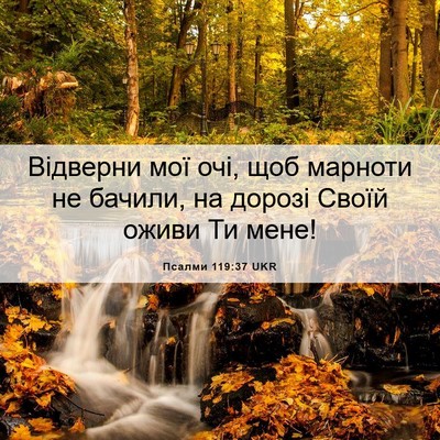 Picture 06 - Псалми 119:37 UKR - Відверни мої очі, щоб - Bible Verse Picture