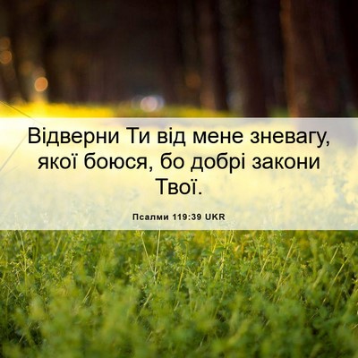 Picture 06 - Псалми 119:39 UKR - Відверни Ти від мене - Bible Verse Picture