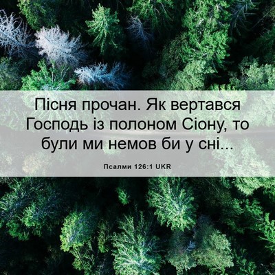 Picture 06 - Псалми 126:1 UKR - Пісня прочан. Як вертався - Bible Verse Picture