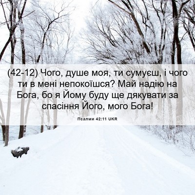 Picture 06 - Псалми 42:11 UKR - (42-12) Чого, душе моя, ти - Bible Verse Picture