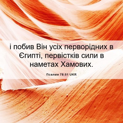 Picture 06 - Псалми 78:51 UKR - і побив Він усіх - Bible Verse Picture