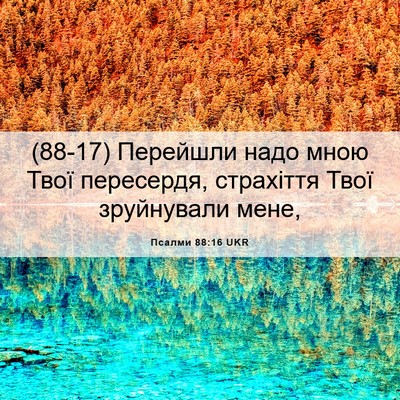 Picture 06 - Псалми 88:16 UKR - (88-17) Перейшли надо мною - Bible Verse Picture