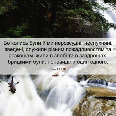 Picture 06 - Тита 3:3 UKR - Бо колись були й ми - Bible Verse Picture