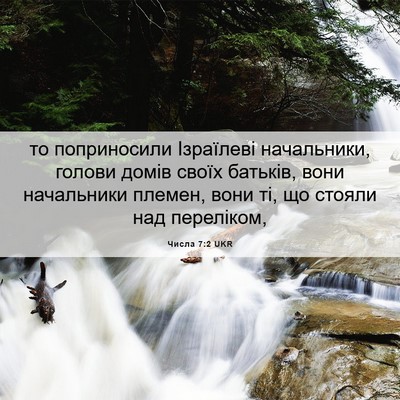 Picture 06 - Числа 7:2 UKR - то поприносили Ізраїлеві - Bible Verse Picture