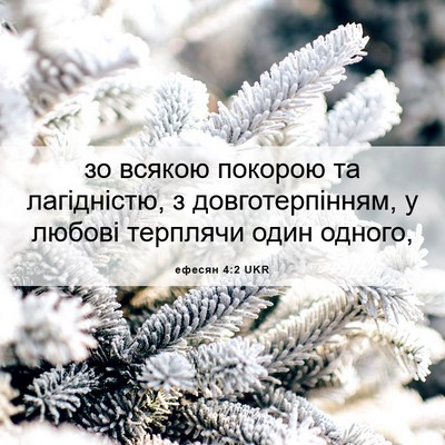 Picture 06 - ефесян 4:2 UKR - зо всякою покорою та - Bible Verse Picture