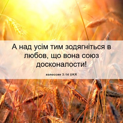 Picture 06 - колоссян 3:14 UKR - А над усім тим зодягніться - Bible Verse Picture